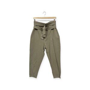 ASOS Design Women's Double Belted Green Pants Size 10